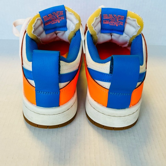 Nike Dunk Low Disrupt Supa Sneakers Multicolor White Orange Blue W10 M8.5 - Picture 5 of 10